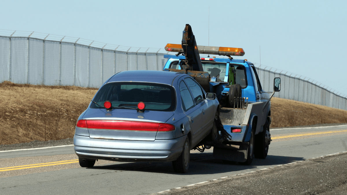 Forklift, tow truck, not a slide truck