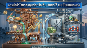 ควรนำกำไรมาลงทุนต่อหรือเก็บเงินสดไว้แบบไหนเหมาะกว่า